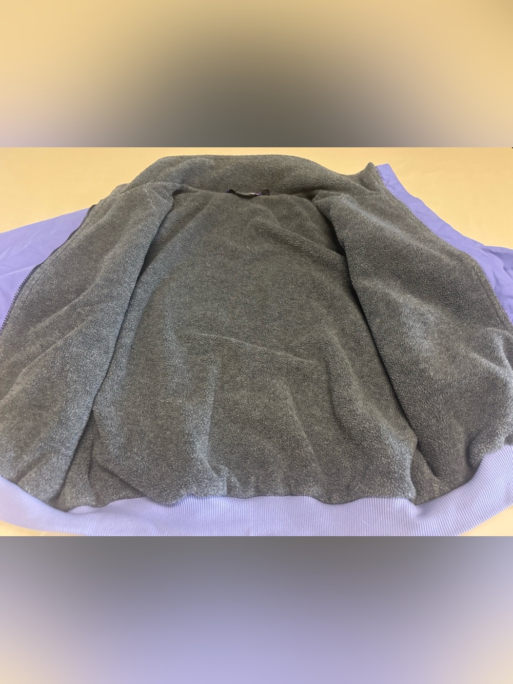 Patagonia Fleece Lined Jacket Size 11/12 Made in USA Synchilla Purple Zip - Picture 16 of 16